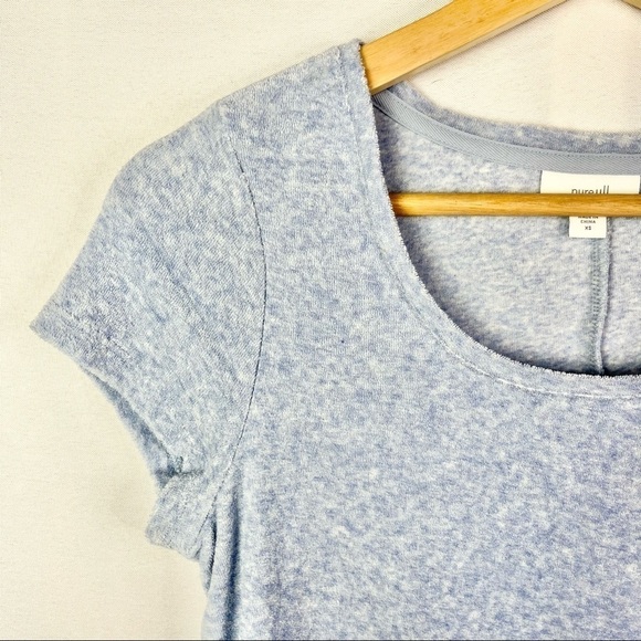 J. Jill Pure Jill Light Blue Terry Swing Mini Dress XS - Picture 5 of 5